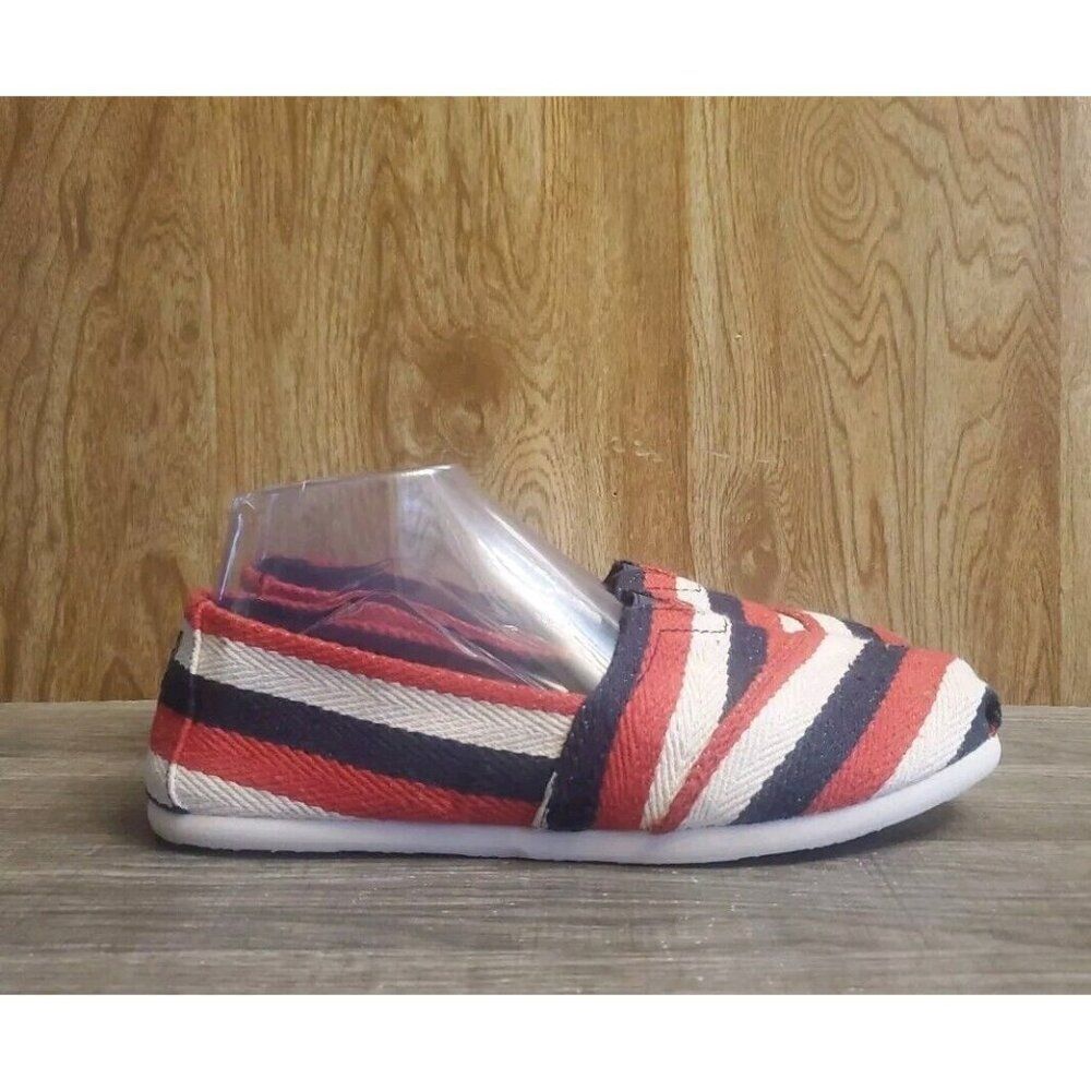 Mad Love Lydia Americana Slip On Canvas Flats Shoes Womens Size‎ 10